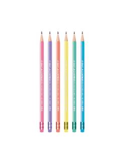 LAPIS PRETO HB PEROLADO C/BORRACHA - 72175 - CX 72 - LEO E LEO