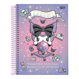 CADERNO UNIV CAPA DURA 10X1 160FLS - 77609-26 - KUROMI - PCT 4 - JANDAIA