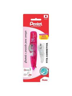 FITA CORRETIVA C/ REFIL ROSA 5MM X 6M - ZTP205 - UN - PENTEL