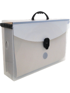 MALETA C/6 PASTAS SUSPENSAS SLIM LINE - 2160 - CRISTAL - UN - DELLO