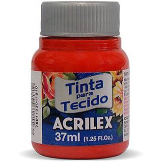 TINTA TECIDO FOSCA 37ML 04140 - VERM TER - UN - ACRILEX