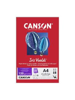PAPEL IRIS VIVALDE A4 25FLS - 120G - VERMELHO ESCURO - UN - CANSON