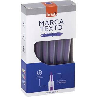 MARCA TEXTO DASHLIGHT  - ROXO - CX 12 - BRW