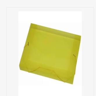 PASTA ELASTICO PLASTICA 4CM OFICIO - 1024 - AMARELO - PCT 10 - ACP