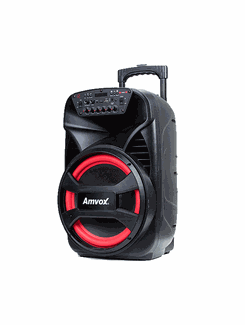 CAIXA DE SOM BT 480W PORTATIL - ACA 480 - PRETO - UN - AMVOX
