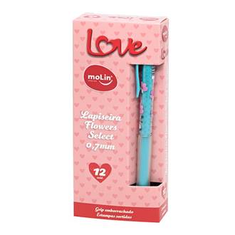LAPISEIRA 0.7MM LOVE FLOWERS SELECT - 22932 - MOLIN - UN - MOLIN
