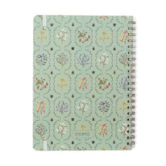CADERNO ESPIRAL CAPA DURA JARD 80FLS / VERDE - UN - CICERO
