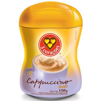 CAPPUCCINO DIET 150G - UN - 3 CORACOES