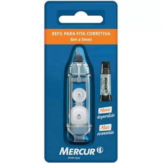 REFIL FITA CORRETIVA 5MM X 6M - UN - MERCUR