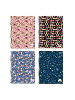 CADERNO UNIV CAPA DURA 20X1 320FLS - PEPPER FEM - PCT 2 - TILIBRA