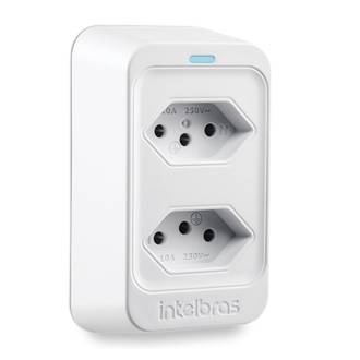 PROTETOR ELETRONICO 2 TOMADAS EPS 302 - BRANCO - UN - INTELBRAS