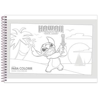 CADERNO UNIV CAPA DURA 1X1 80FLS - STITCH - PCT 4 - FORONI