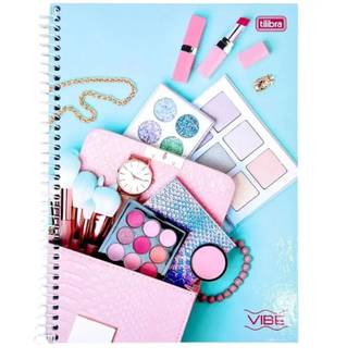 CADERNO UNIV CAPA DURA 10X1 160FLS - VIBE FEM - UN - TILIBRA