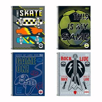 CADERNO UNIV CAPA DURA 20X1 320FLS - PEPPER - PCT 2 - TILIBRA