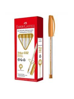 CANETA TRILUX COLORS 032 1,0MM - OURO - CX 12 - FABER