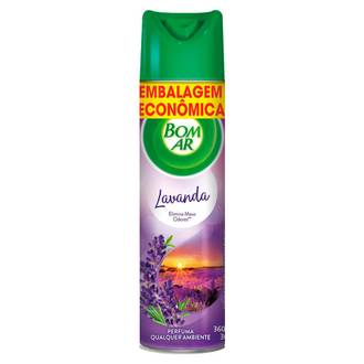 PURIFICADOR DE AR 360ML - AEROSSOL - LAVANDA - UN - BOM AR