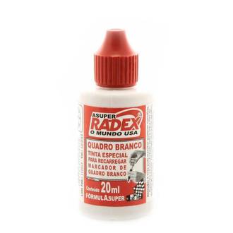 REABASTECEDOR PARA PINCEL QUADRO BRANCO - 20ML - VERMELHO - UN - RADEX