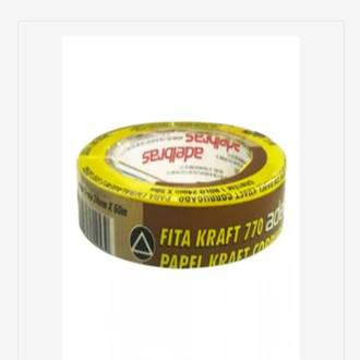 FITA ADESIVA KRAFT 24X50 - 770 - CX 25 - ADELBRAS