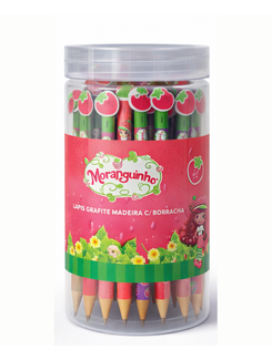 LAPIS PRETO HB MORANGUINHO C/BORRACHA PONTEIRA - MO1203 - DPL 24 - SKYPAPER