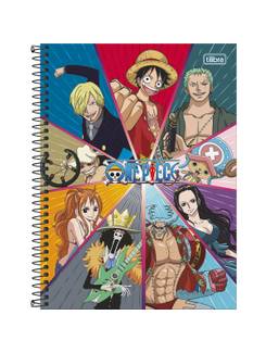CADERNO UNIV CAPA DURA 10X1 160FLS - ONE PIECE - UN - TILIBRA