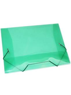 PASTA ELASTICO PLASTICA OFICIO - 1021 - VERDE - PCT 10 - ACP