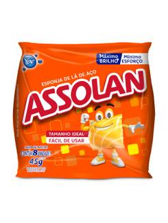 ESPONJA DE AÇO 45G - UN - ASSOLAN