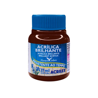 TINTA ACRILICA BRILHANTE 37ML 03340 - MARROM - UN - ACRILEX