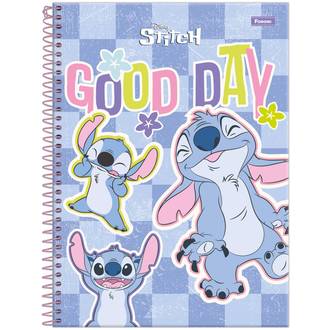 CADERNO UNIV CAPA DURA 1X1 80FLS - STITCH - UN - FORONI