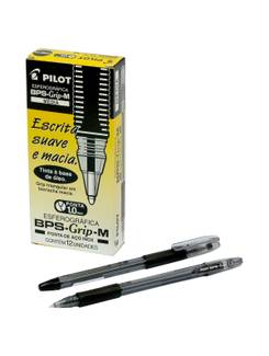 CANETA BPS GRIP 1,0MM - PRETO - CX 12 - PILOT