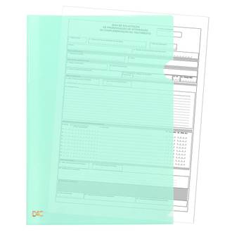 PASTA EM L A4 BREEZE 810PP - VERDE - UN - DAC