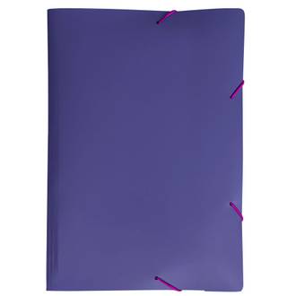 PASTA ELASTICO PLASTICA A4/FULL COLOR - 0442 - ROXO ESCURO - UN - DELLO