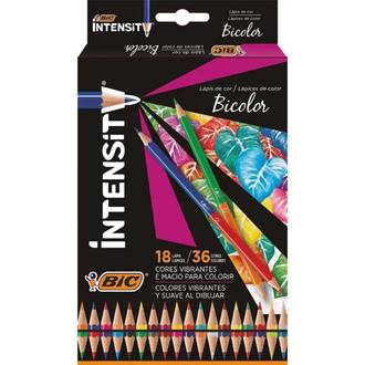 LAPIS DE COR INTENSITY 36 CORES SEXTAVADO - C/18 - UN - BIC