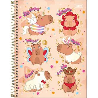 CADERNO UNIV CAPA DURA 10X1 160FLS - CAPYCLUB - UN - TILIBRA