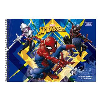 CADERNO DESENHO CAPA DURA 80FLS - ESPIRAL - SPIDER MAN - UN - TILIBRA