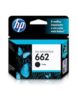 CARTUCHO DE TINTA 662 PRETO CZ103AB - UN - HP