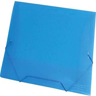 PASTA ELASTICO PLASTICA OFICIO - 1021 - AZUL - PCT 10 - ACP
