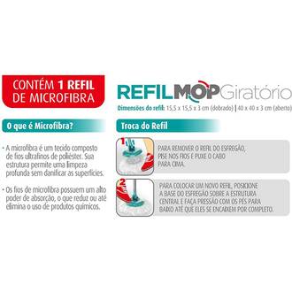 REFIL P/MOP ROTATORIO SLIM 41415 / 28315 - UN - NOBRE