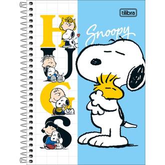 CADERNO 1/4 ESPIRAL CAPA DURA 80FLS - 292346 - SNOOPY - PCT 4 - TILIBRA