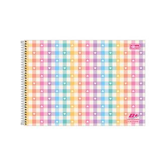 CADERNO DESENHO CAPA DURA 96FLS - ESPIRAL - MAIS+ FEM - UN - TILIBRA