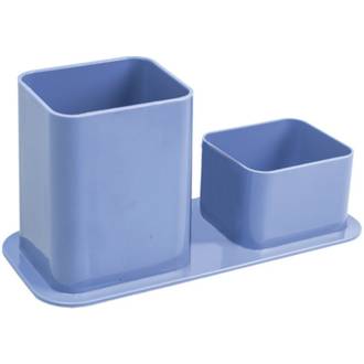 PORTA CANETA DUPLO DELLOCOLOR 3030 - AZUL CLARO - UN - DELLO