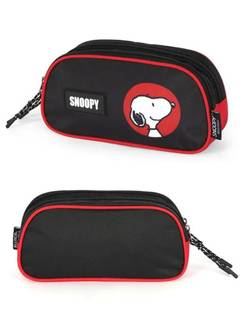 ESTOJO ESCOLAR TRIPLO SNOOPY - ET49728SN - VERMELHO - UN - LUXCEL