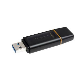 PEN DRIVE 128GB - EXODIA DTX - USB 3.2 - PRETO - UN - KINGSTON