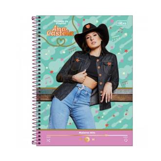 CADERNO UNIV CAPA DURA 1X1 80FLS - ANA CASTELA - UN - TILIBRA