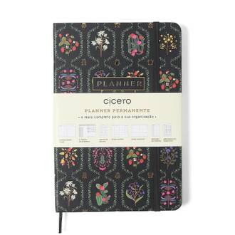 PLANNER PERMANENTE CADERNETA 14X21 - JARDIM PRETO - UN - CICERO