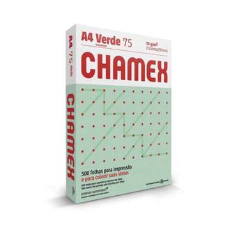 PAPEL CHAMEX COLOR 75G 500FLS - VERDE - CX 5 - CHAMEX