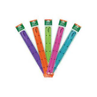 REGUA FLEXIVEL 30CM CORES 4365 - UN - LEO E LEO