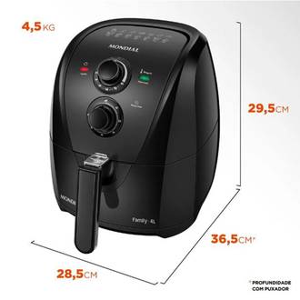 FRITADEIRA AIR FRYER 4L AFN-40-BFS 220V - PRETO - UN - MONDIAL