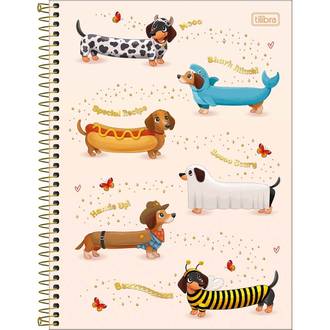 CADERNO UNIV CAPA DURA 10X1 160FLS - 397709 - BROWNIE - UN - TILIBRA