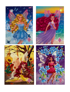 CADERNO BROCHURAO CAPA DURA 80FLS - 71977-77 - CONTO DE FADAS - UN - JANDAIA