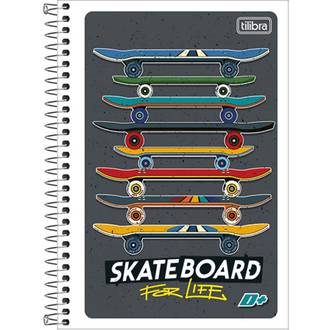 CADERNO 1/4 ESPIRAL CAPA FLEX 96FLS - MAIS+ - UN - TILIBRA